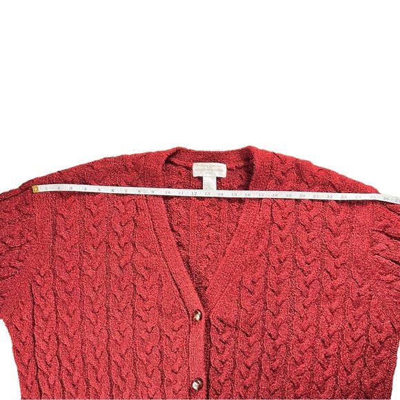 Vintage Jones New York Hand Knit Oversized Long Line Cardigan Sweater Size 3X - Picture 7 of 11